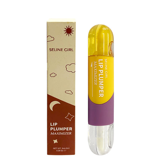 Gloss Lèvres Double Tube – Repulpant, Hydratant & Nourrissant, Élasticité & Volume