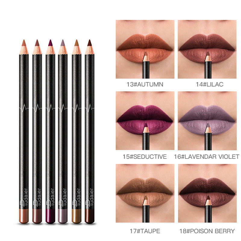 Crayon contour lèvres waterproof en 36 couleurs, formule anti-bavure et longue tenue