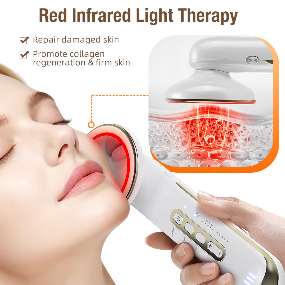 Rechargeable EMS Ultrasonic Beauty Device - Home Facial, Lifting & Hydration