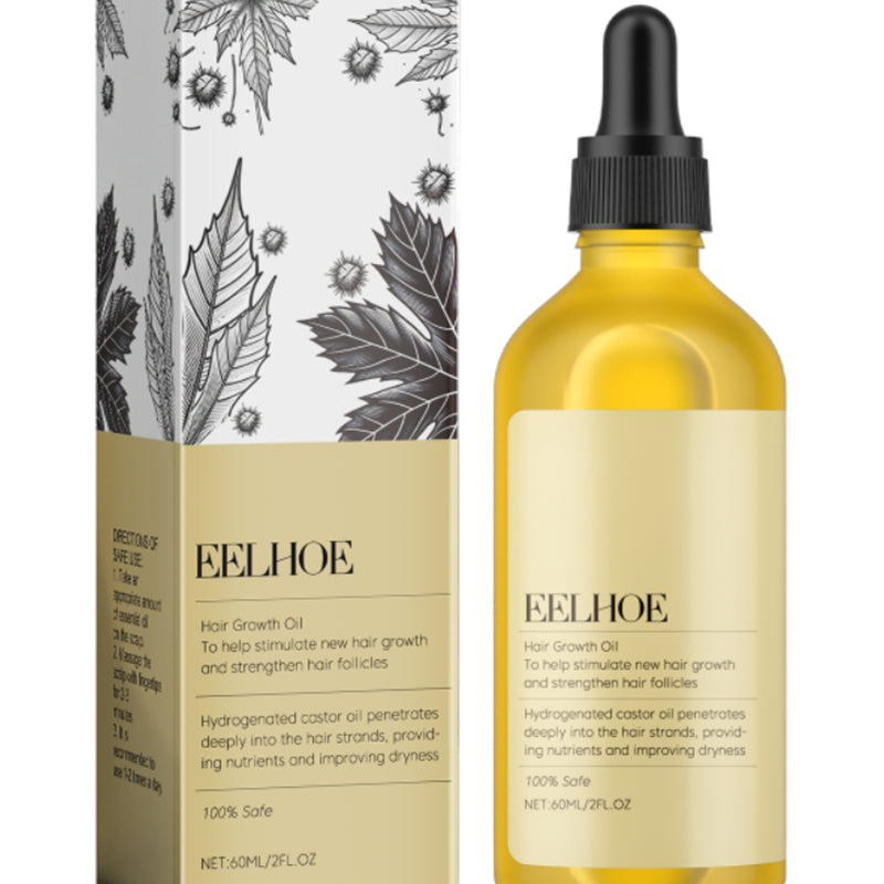 Huile capillaire au ricin 60ml anti-chute nourrissante avec avocat et coco